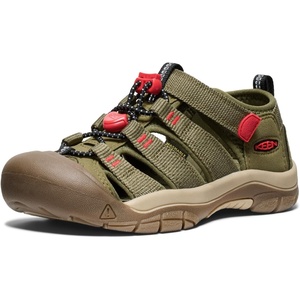 image:imageKEEN UnisexChild Newport H2 Closed Toe Water SandalsMartini OliveAura Orange