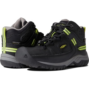 image:imageKEEN UnisexChild Targhee Mid Height Waterproof Hiking BootBlackSteel Grey