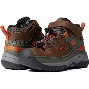 image:imageKEEN UnisexChild Targhee Mid Height Waterproof Hiking BootDark EarthForest Night