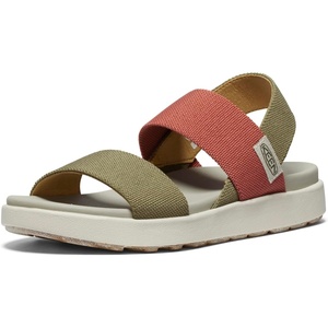 image:imageKEEN Womens Elle Backstrap Casual Platform Open Toe Wedge SandalsMartini OliveBaked Clay