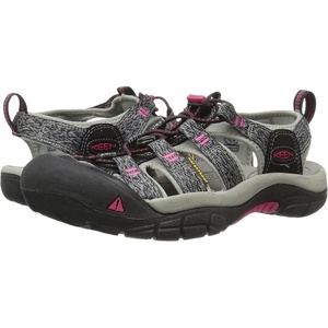 image:imageKEEN Womens Newport H2 Closed Toe Water SandalsBlackBright Rose