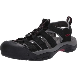 image:imageKEEN Womens Newport H2 Closed Toe Water SandalsBlackRaspberry Wine
